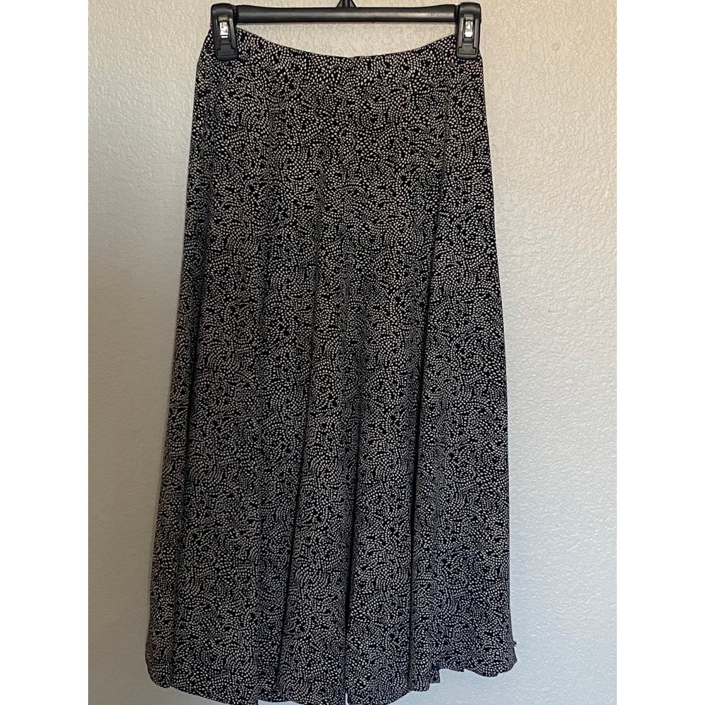 Vintage Liz Claiborne flat front pleat detail printed skirt size - 4 (Pre-Owned)
